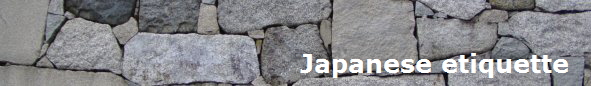 Japanese etiquette